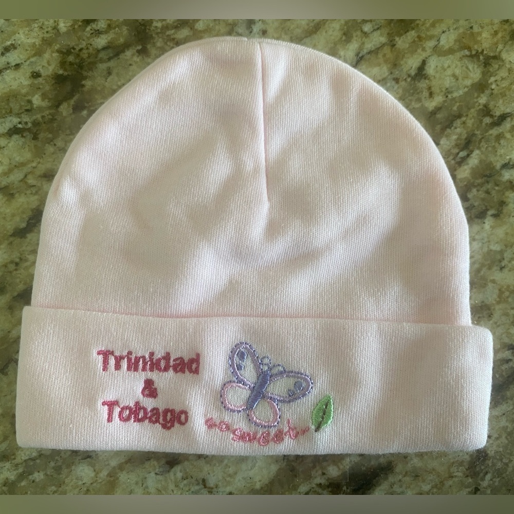 Newborn souvenir hat from Trinidad and Tobago